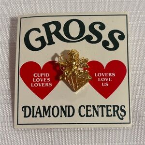 Gross Diamond Center Cupid Pin